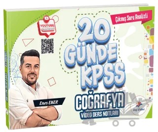 2026 KPSS 20 Günde Coğrafya Video Ders Notları – Enes Eker – Dizgi Kitap kitap kapağı