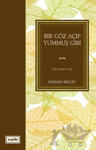 Bir Göz Açıp Yummuş Gibi – Hasan Akçay – Eşik Yayınları kitap kapağı