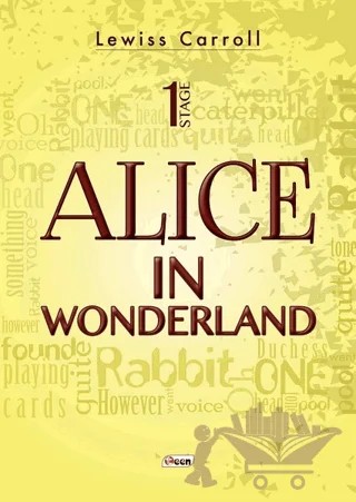 Alice in Wonderland - 1 Stage – Lewis Carroll – Teen Yayıncılık kitap kapağı