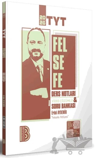 2026 TYT Felsefe Ders Notları ve Tamamı Video Çözümlü Soru Bankası – Erdal Aydemir – Benim Hocam Yayınları kitap kapağı