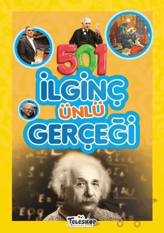 501 İlginç Ünlü Gerçeği – Emre Erdoğan – Teleskop Popüler Bilim kitap kapağı
