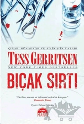 Bıçak Sırtı – Tess Gerritsen – Martı Yayınları kitap kapağı