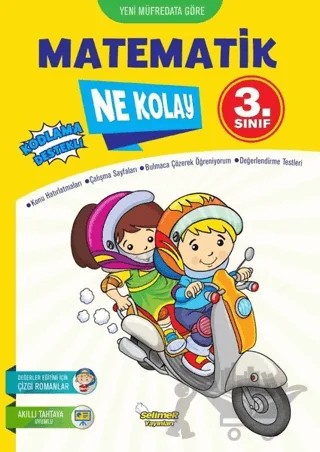 3.Sınıf Matematik Ne Kolay – Ekrem Aytar – Selimer Yayınları kitap kapağı