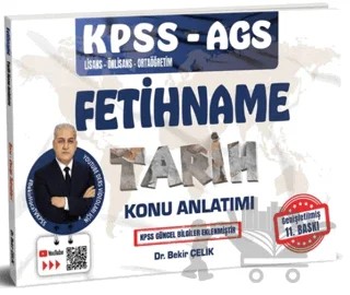 KPSS AGS Fetihname Tarih Konu Anlatımı – Bekir Çelik – Bekir Çelik kitap kapağı