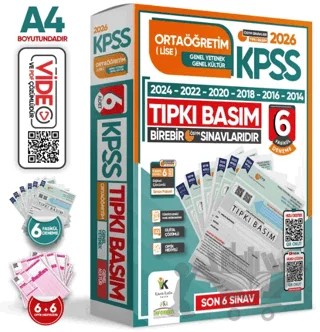 2026 KPSS Ortaöğretim-Lise ÖSYM Çıkmış Soru Tıpkı Basım 6lı Deneme Paketi TG Dijital Çözümlü – Kolektif – Karakutu Yayın kitap kapağı