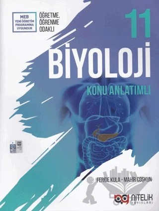 Nitelik 11. Sınıf Biyoloji Konu Anlatımlı – Feride Kula, Mahir Coşkun – Nitelik Yayınları - Bayilik kitap kapağı