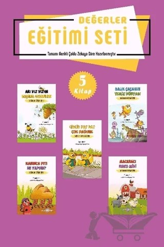 Değerler Eğitimi Seti - 5 Kitap – Yasemin Katı – Akıllı Zebra kitap kapağı