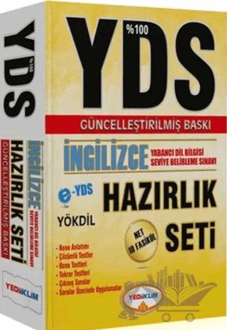YDS Yüzde 100 İngilizce Hazırlık Seti – Kolektif – Yediiklim Yayınları kitap kapağı