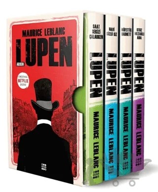 Arsen Lüpen-Kutulu Siyah Set (4 Kitap Takım) – Maurice Leblanc – Dokuz Yayınları kitap kapağı