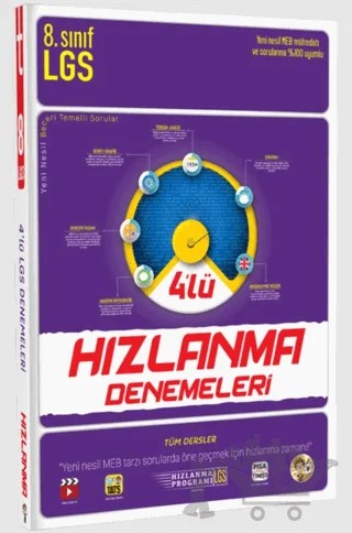 LGS 4'lü Hızlanma Denemeleri – Kolektif – Tonguç Akademi kitap kapağı