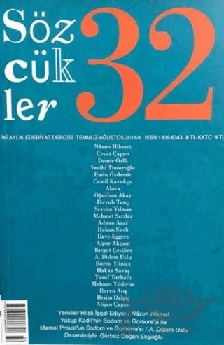Sözcükler Dergisi Sayı: 32 Temmuz - Ağustos 2011 – Sözcükler Yayınları kitap kapağı