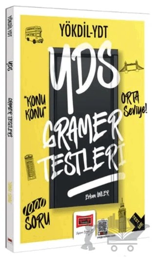 2025 YÖKDİL-YDT Konu Konu Gramer Testleri Orta Seviye 1000 Soru – Erkan Önler – Yargı Yayınevi kitap kapağı