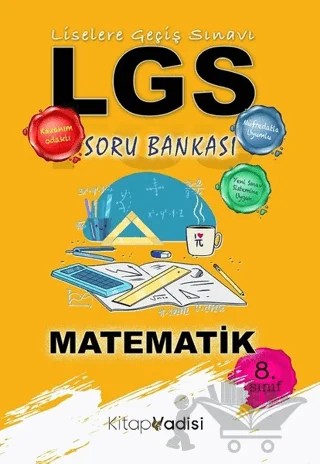 8. Sınıf LGS Matematik Soru Bankası – Hüseyin Toker – Kitap Vadisi Yayınları kitap kapağı