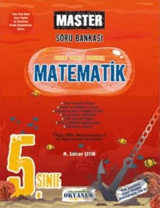 5. Sınıf Master Matematik Soru Bankası – M. Sercan Çetin – Okyanus Yayınları kitap kapağı