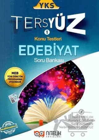 YKS Tersyüz Edebiyat Konu Testleri Soru Bankası – Mustafa Ceydilek, Nalan Bayram Gündüz, Nuri Ceydilek, Suna Gürakan – Nitelik Yayınları kitap kapağı