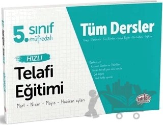 5. Sınıf Tüm Dersler Hızlı Telafi Eğitimi – Kolektif – Editör Yayınevi kitap kapağı