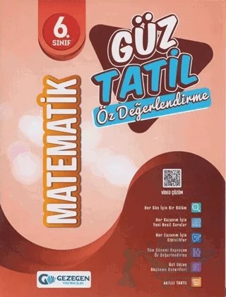 6. Sınıf Matematik Güz Tatil Kitabı – Kolektif – Gezegen Yayınları kitap kapağı