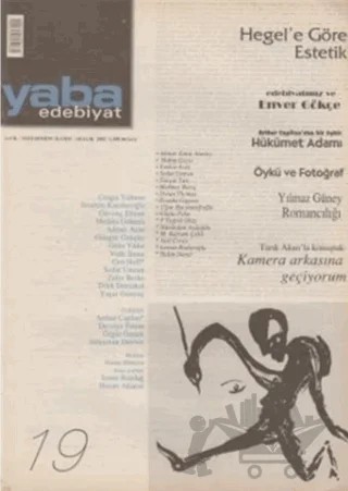 Yaba Edebiyat Dergisi Sayı: 19 – Yaba Dergisi Yayınları kitap kapağı