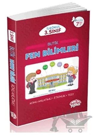 3. Sınıf Butik Fen Bilimleri – Cüneyt Akçakaya, Veysel Aygün – Editör Yayınevi kitap kapağı