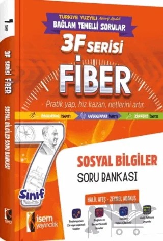7. Sınıf Sosyal Bilgiler 3F Fiber Soru Bankası – Halil Ateş, Zeynel Adakuş – İSEM Yayıncılık kitap kapağı