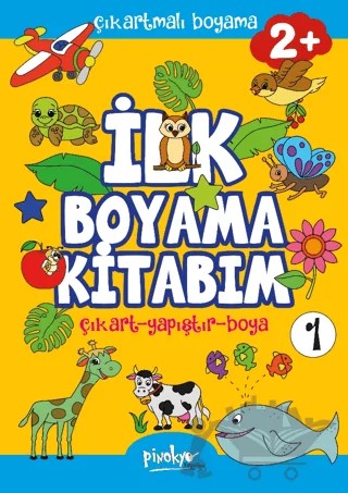Çıkartmalı İlk Boyama Kitabım - 1 (2+ Yaş) – Buçe Dayı – Pinokyo Yayınları kitap kapağı