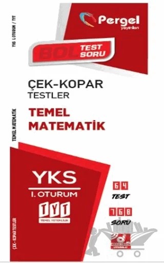 TYT Temel Matematik Çek-Kopar Testler – Kolektif – Pergel Yayınları kitap kapağı