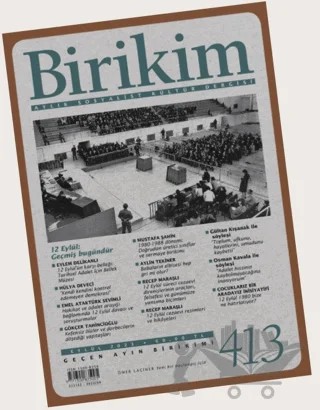 Birikim Aylık Sosyalist Kültür Dergisi Sayı: 413 Eylül 2023 – Birikim Yayınları kitap kapağı
