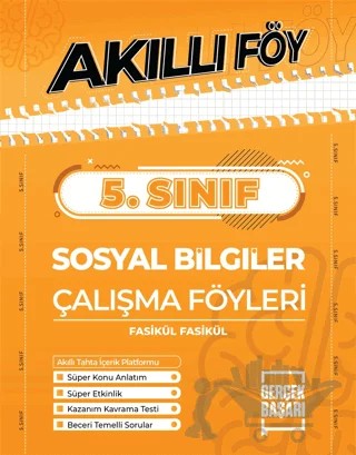5. Sınıf Sosyal Bilgiler Akıllı Föy – Kolektif – Gerçek Başarı Yayınları kitap kapağı