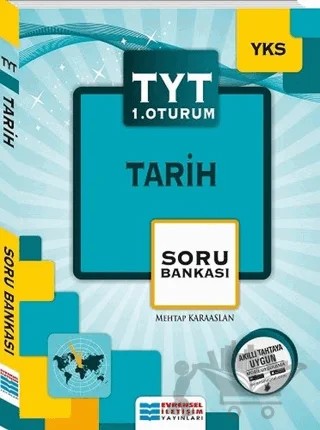 2018 YKS TYT 1. Oturum Tarih Soru Bankası – Mehtap Karaaslan – Evrensel İletişim Yayınları kitap kapağı