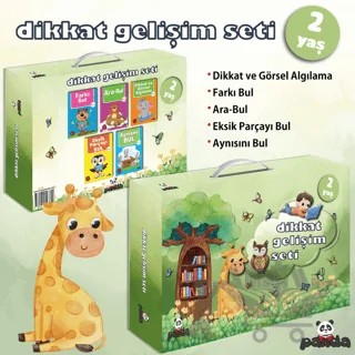 2 Yaş Dikkat Gelişim Seti – Afife Çoruk – Beyaz Panda Yayınları kitap kapağı