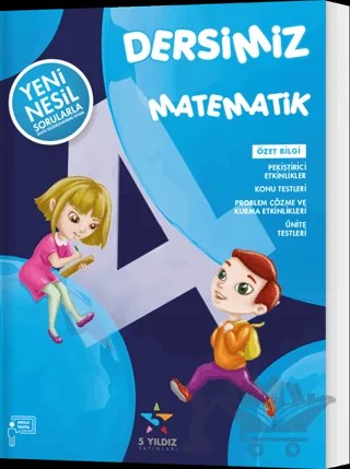 4. Sınıf Dersimiz Matematik Soru Bankası – Kübra Sertel – 5 Yıldız Yayınları kitap kapağı