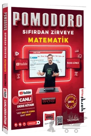 Pomodoro Sıfırdan Zirveye KPSS ALES DGS MEB-AGS TYT-AYT Matematik Canlı Ders Kitabı – İlyas Güneş – Yargı Yayınevi kitap kapağı