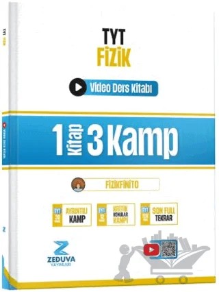 Fizikfinito TYT Fizik 1 Kitap 3 Kamp Video Ders Kitabı – Didar Baskın – Zeduva Yayınları kitap kapağı