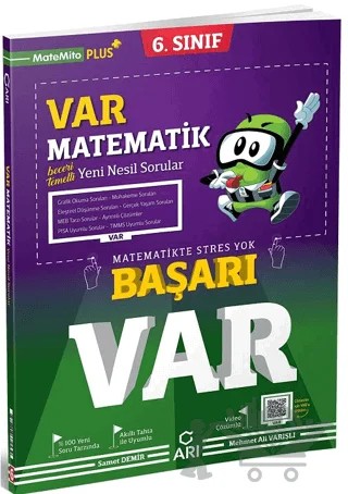 6. Sınıf Matematik Başarı VAR Soru Bankası – Mehmet Ali Varışlı, Samet Demir – Arı Yayıncılık kitap kapağı