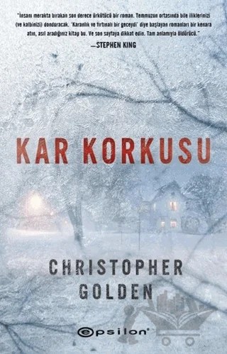 Kar Korkusu – Christopher Golden – Epsilon Yayınevi kitap kapağı