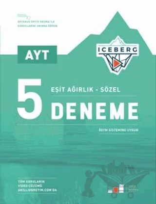AYT Iceberg 5 Deneme Eşit Ağırlık - Sözel – Kolektif – Okyanus Yayınları kitap kapağı