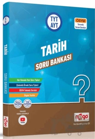 TYT AYT Tarih Soru Bankası – Kolektif – Nego Yayınları kitap kapağı