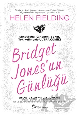 Bridget Jones’un Günlüğü – Helen Fielding – Artemis Yayınları kitap kapağı