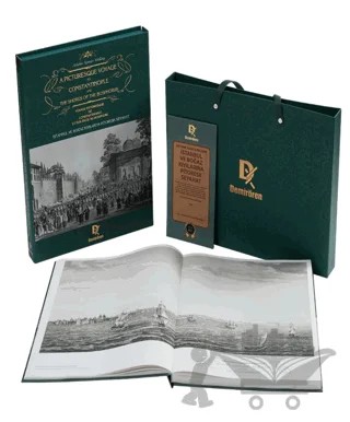 İstanbul ve Boğaz Kıyılarına Pitoresk Seyahat - A Picturesque Voyage to Constantinople and the Shores of the Bosphorus - Voyage Pittoresque de Constantinople et des Rives du Bosphore – Antoine Ignace Melling – Demirören Yayınları kitap kapağı