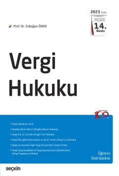 Vergi Hukuku Öğrenci Özel Baskısı – Erdoğan Öner – Seçkin Yayıncılık kitap kapağı