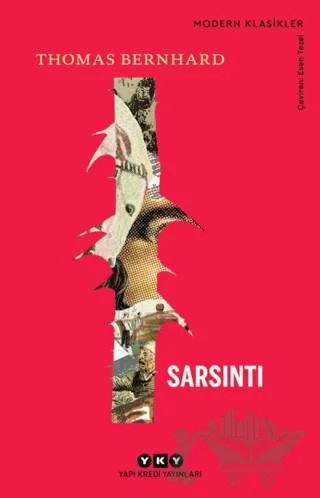 Sarsıntı – Thomas Bernhard – Yapı Kredi Yayınları kitap kapağı
