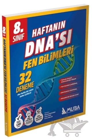 8. Sınıf Haftanın DNA'sı 32'li Fen Bilimleri Deneme – Kolektif – Muba Yayınları kitap kapağı