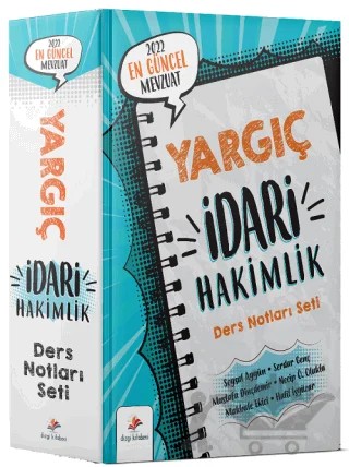 2022 Yargıç İdari Hakimlik Ders Notları Seti – Kolektif – Dizgi Kitap kitap kapağı