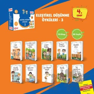 Eleştirel ve Yaratıcı Düşünme Öyküleri - 3 (10 Kitap - Etkinlik Testi - Değerlendirme Testi) – Ali Irmak – Kitap Kulübü Çocuk Yayınları kitap kapağı