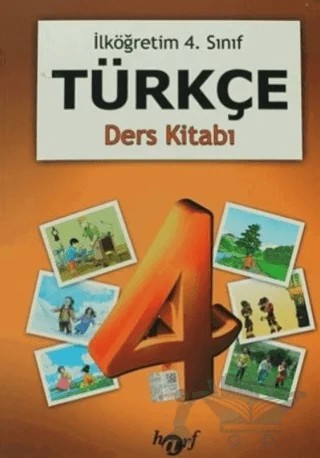 İlköğretim 4. Sınıf Türkçe Ders Kitabı – Gülcan Değirmenci – Harf Eğitim Yayıncılık kitap kapağı