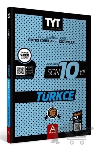 TYT Türkçe Son 10 Yıl Konularına Göre Çıkmış Sorular ve Çözümleri – Kolektif – A Yayınları kitap kapağı