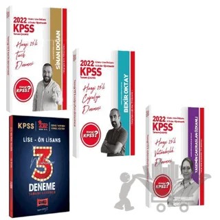 2022 Hangi KPSS Lise Ön Lisans Genel Kültür Çözümlü Deneme Seti + Yargı Lise Ön Lisans Muhteşem GY GK 3 Deneme 2'li Set – Kolektif – Hangi KPSS Yayınları kitap kapağı