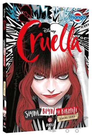 Disney Manga Cruella - Siyah, Beyaz ve Kırmızı – Hachi Ishie – Beta Byou kitap kapağı