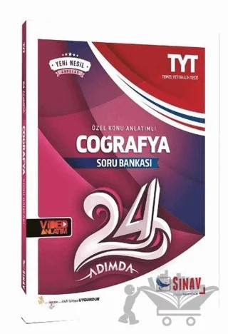 TYT Coğrafya 24 Adımda Özel Konu Anlatımlı Soru Bankası – Kolektif – Sınav Yayınları kitap kapağı