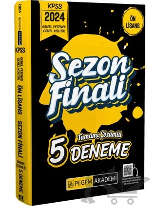 2024 KPSS Genel Yetenek Genel Kültür Ön Lisans Sezon Finali Tamamı Çözümlü 5 Deneme – Kolektif – Pegem Akademi Yayıncılık kitap kapağı